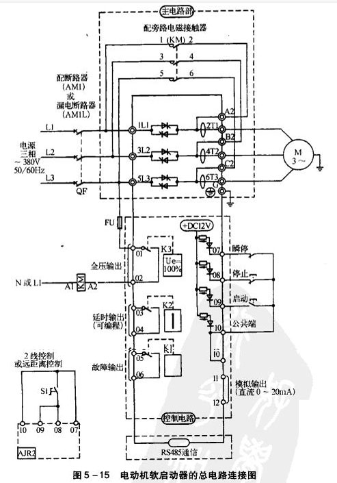 軟啟動(dòng)器接線圖